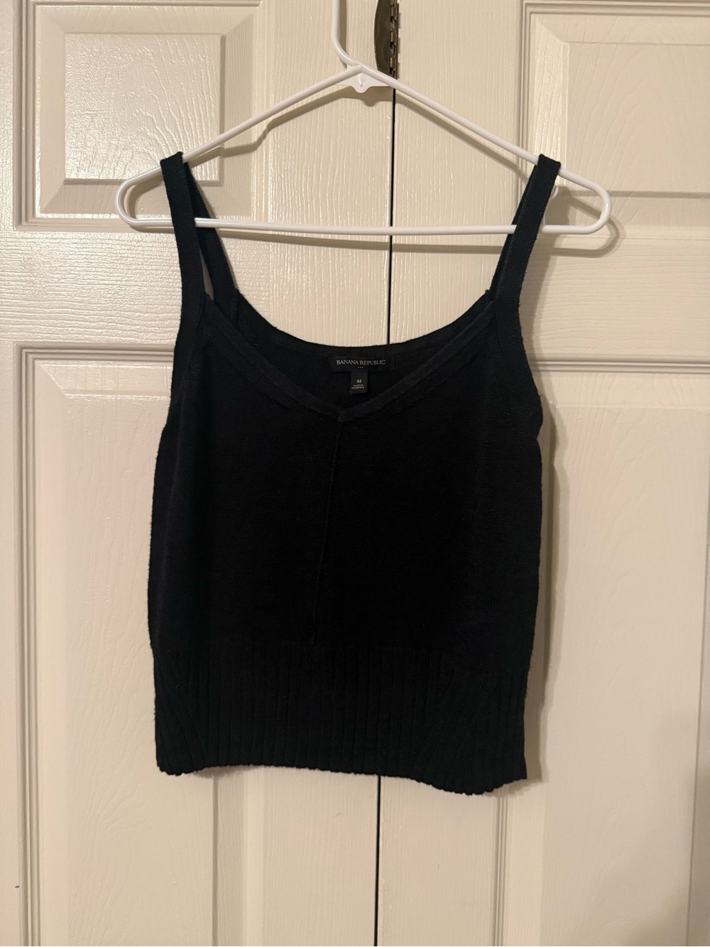 Banana Republic Black Ribbed Knit Tank